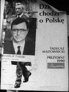 Autor: Rkowski, Micha Mazurkiewicz
Opis: Wybory prezydenckie 90`. Kandydaci: Lech Wasa, Tadeusz Mazowiecki, Stanisaw Tymiski