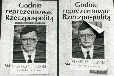 Autor: Rkowski, Micha Mazurkiewicz
Opis: Wybory prezydenckie 90`. Kandydaci: Lech Wasa, Tadeusz Mazowiecki, Stanisaw Tymiski