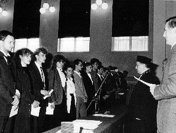 Autor: Wojciech Koseda, Zbigniew Geryk
Opis: Inauguracja roku akademickiego 1988/89 Politechniki Gdaskiej